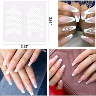 Deni Carte Mix French Tip Guides - French Manicure Templates #1