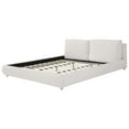 thumbnail image 4 of Lit capitonné minimaliste moderne Noble House, format King, blanc, 4 of 10