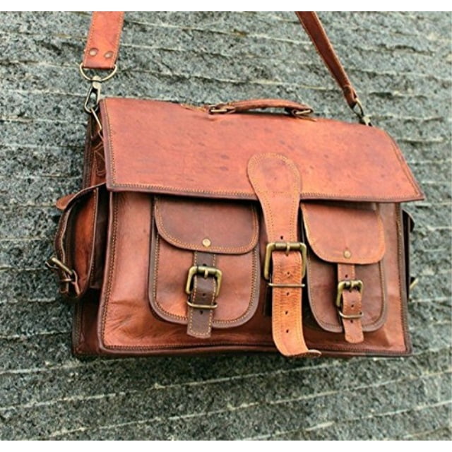 leather briefcase vintage