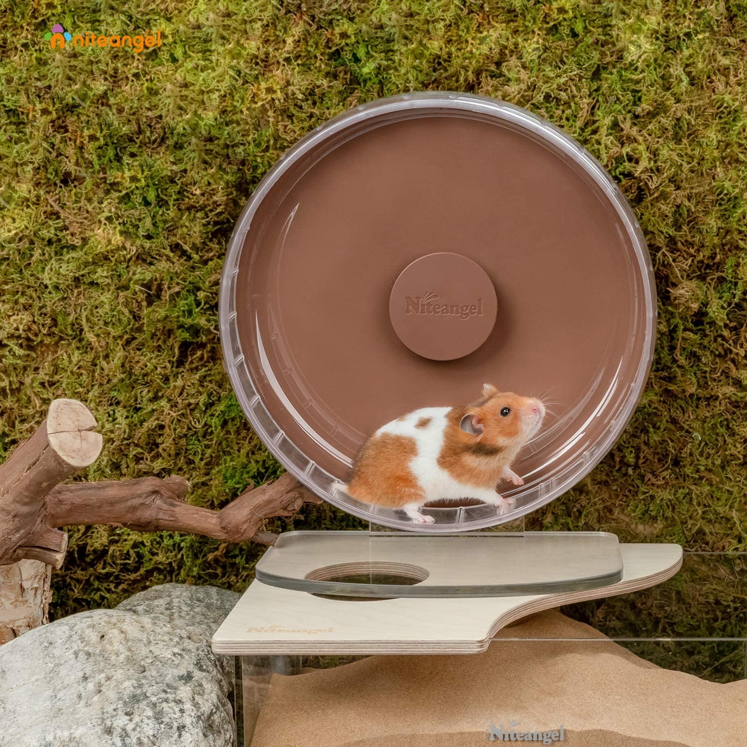 Super-Silent Hamster Exercise Wheels: - Quiet Spinner Hamster Running Wheels with Adjustable Stand for Hamsters Gerbils Mice Or Other Small Animals