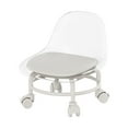 thumbnail image 2 of Low Rolling Stool with Back Support,360° Rotating Rolling Stool,Swivel Chair Stool with BackRest,Multifunctional Chair for Home Cleaning,Sport,Yoga,Garage and Salon（Clear）, 2 of 8