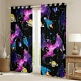 thumbnail image 2 of Castle Fairy Kawaii Magical Dragon Black Out Curtains Preppy Boys Girls,Galaxy Universe Curtains Pack Of 2 (42X63 Each),Starry Sky Bedroom Curtains,Super Cozy Room Decor, 2 of 6
