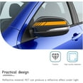 thumbnail image 4 of Yazoeia 2PCS Car Rear View Mirror Stickers, Waterproof Auto Side Rearview Mirrors Decal Stripes, Universal Anti-Collision Striped Automotive Warning Stripes for Most Vehicles (Yellow) CJC912-114720, 4 of 6