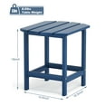 thumbnail image 3 of TORVA Adirondack Outdoor Garden Side Table, HDPE Recycled Plastic End Table for Patio, Garden Coffee Table Weather Resistant, Navy Blue, 3 of 10