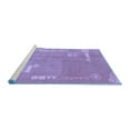 thumbnail image 2 of Ahgly Company Machine Washable Indoor Rectangle Abstract Blue Modern Area Rugs, 4' x 6', 2 of 4