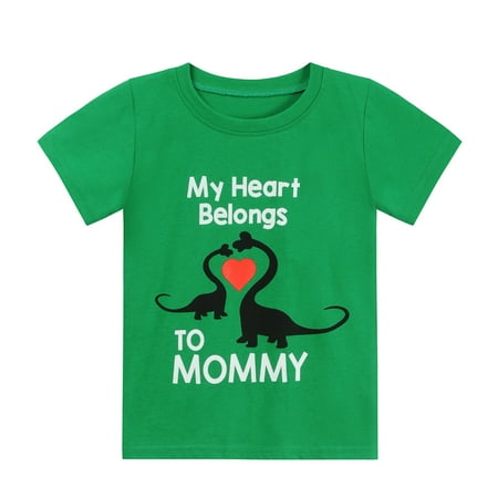 

CM-Kid Toddler Boys T-Shirts Happy Mothers day Dinosaur Top Tee 5t