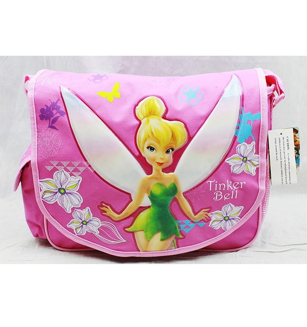 Messenger Bag Disney Tinkerbell Pink New School Book Bag a01543