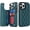 Emerald, variant on MYKOMI for iPhone 15 Pro Max Case Wallet 6.7 Inch with Card Holder Premium Soft PU Leather Magnetic Clasp, Shockproof Stylish Protective Case for iPhone 15 Pro Max