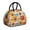 Basketball and Hoop, variant on Basketball and Leopard White Pattern Insulated Lunch Bag,Leakproof Large Capacity Lunch Box for Work,Picnic or Travel,11.4 X 6.7 X 8.3 Inches