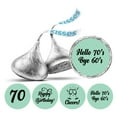 thumbnail image 1 of Darling Souvenir chocolate Labels DIY 190 Pcs Cheers 70th Birthday Theme Stickers-Mint, 1 of 1