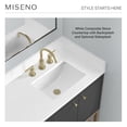 thumbnail image 2 of Miseno Mv-N254-V36 Isadore 36" Free Standing Single Basin Vanity Set - White, 2 of 7