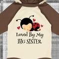thumbnail image 4 of Inktastic Little Sister Ladybug Girls Long Sleeve Baby Bodysuit, 4 of 5