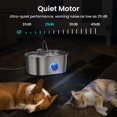 thumbnail image 4 of Fuente para gatos PAWSPIK SS-01 de acero inoxidable, 3,2 L, 4 of 8