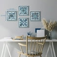 thumbnail image 5 of Wexford Home Abstract Wall Art Flower Bluie Pattern Prints 32 x 32 inch Each Panel, Set of 4 Wall Décor for Bedroom Bathroom Living Room, 5 of 11