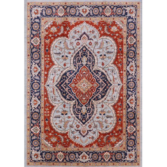 Ahgly Company Machine Washable Indoor Rectangle Industrial Modern Chestnut Brown Area Rugs, 5' x 7'