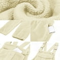 thumbnail image 4 of Wancir Women Long Casual Loose Bib Pants Overalls Baggy Rompers Jumpsuits with Pockets, 4 of 9