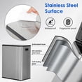thumbnail image 6 of CL.HPAHKL Kitchen Trash Can, 16 Gallon(60 L) Rectangular Stainless Steel Trash Can with Removable Inner Buckets and Soft Close Dual Trash Can for Recycling and Trash Garbage Can with Lid, Silver, 6 of 7