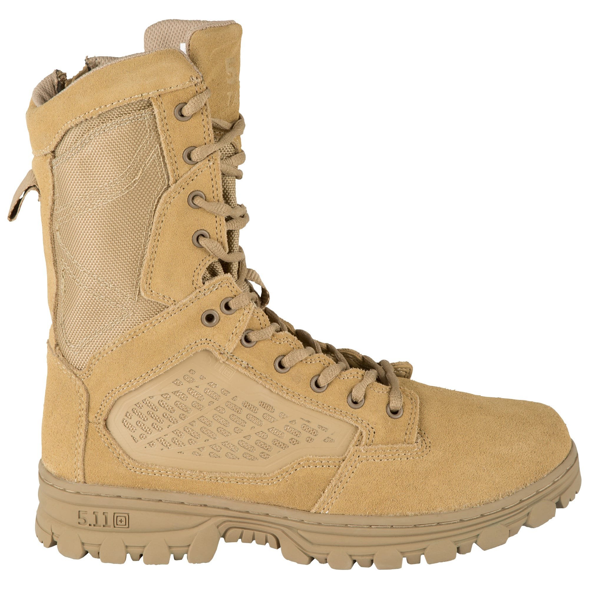 5.11 Work Gear EVO 8-Inch Waterproof Boots, Oil/Slip-Resistant, OrthoLite Insole, Coyote, 4/Regular, Style 12347 - image 3 of 4