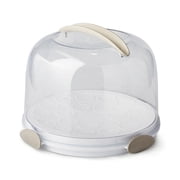 Better Homes & Gardens Round Cake Carrier with Clear Plastic Cover, 13 Diameter, Dishwasher Safe, Best Used for Leftover Storage and Party Transportation