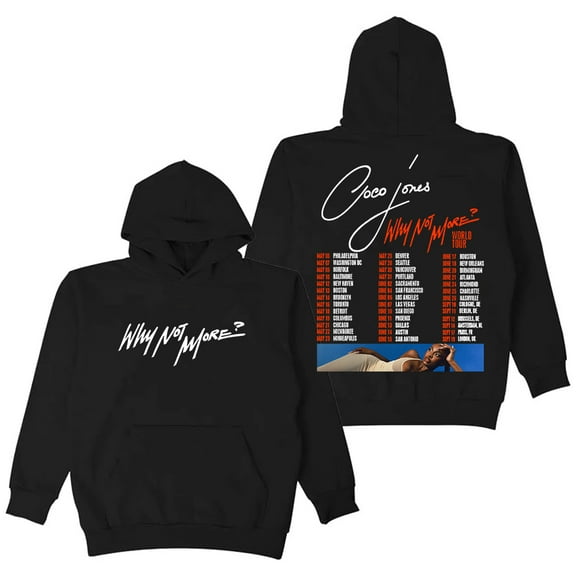 Coco Jones Why Not More World Tour 2025 Hoodie Long Sleeve Streetwear Men Women Hooded Sweatshirt