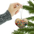 thumbnail image 3 of Colorful Rainbow Negative Space Bicycle Bike Wall Heart Love Wood Christmas Tree Holiday Ornament, 3 of 4