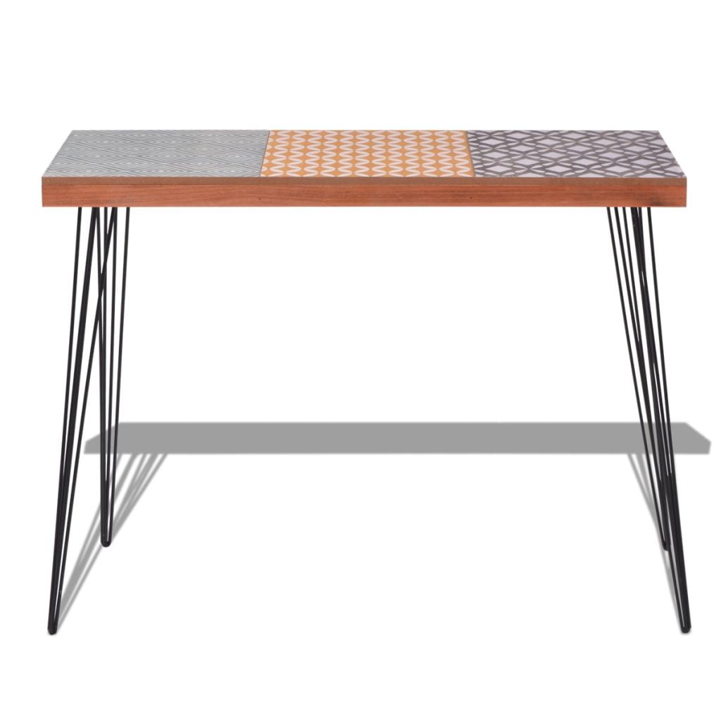 Kepooman Vintage Rectangle MDF End Side Table for Entryway Patio, 35.4" x 11.8" x 28", Brown Kepooman Vintage Rectangle MDF End Side Table for Entryway Patio, 35.4" x 11.8" x 28", Brown