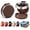 Dark brown, variant on Multifunctional Foldable Car Door Cup Holder, 2-in-1 Drink & Phone Holder
