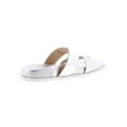 thumbnail image 2 of Womens Sloan Leather Slide Sandals Silver 10 Medium (B,M), 2 of 2