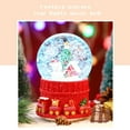 thumbnail image 4 of Usloyux Kids Toys Under $5 Christmas Santa Snow Globe,Winter Snow Globe with Colorful Light and Music,Lightweight Christmas Decorations Gift,Red Green Christmas Tree Toys for Home Desk Decor, 4 of 7