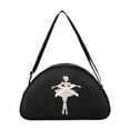 thumbnail image 4 of Bolsa de baile de ballet Bolsa de gimnasio Bolsa de lona pequeña con correa ajustable dulce multifuncional , NEGRO, 4 of 8