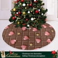 thumbnail image 6 of FMSHPON Valentine's Day Cute Love Heart Xmas Christmas Tree Skirt Stand Mat for Holiday Party Decoration Indoor Outdoor 36 inches, 6 of 6