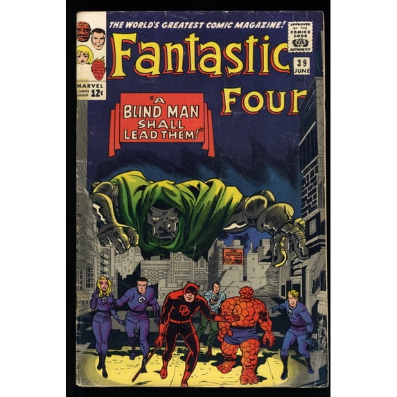 Fantastic Four #39 VG 4.0 1st Print Doctor Doom Appearance! Daredevil Comic Book