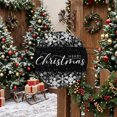 thumbnail image 5 of Welcome Sign for Front Door, Merry Christmas Round Metal Wall Art Wreaths, Winter Snowflake Xmas Black Outdoor Indoor Wall Hanging Sign for Porch Decor Housewarming Gifts 11.8 Inch, 5 of 8