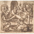 thumbnail image 3 of Tommaso d'Antonio Manzuoli 12x12 Black Modern Framed Museum Art Print Titled - Entombment (16th Century), 3 of 5