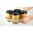 thumbnail image 4 of 4 Cup Drink Carrier, Cup Holder, Carry Tray – Biodegradable Pulp, 300 Count – Eco-Friendly, Durable, Convenient for Carrying Beverages, Coffee, and More, 4 of 4