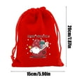 thumbnail image 3 of Fmbmuo Red Candy Bags 1Pcs Medium Snowman Decorations Fluorescent Cloth Drawstring Christmas Bag for Xmas Party Favors, 3 of 5