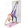 thumbnail image 2 of Sangle Extensible pour Taille avec Ancrage de Porte, Sangle de Yoga Ajustable Bande D\'entraînement Physique Sangle d'Étirement des Jambes Sangle d'Inversion pour Ballet, Yoga, Entraînement Physique, Danse, 2 of 5