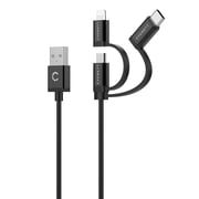 Cygnett CY3571COCAB Universal 3-in-1 Braided USB Charging Cable