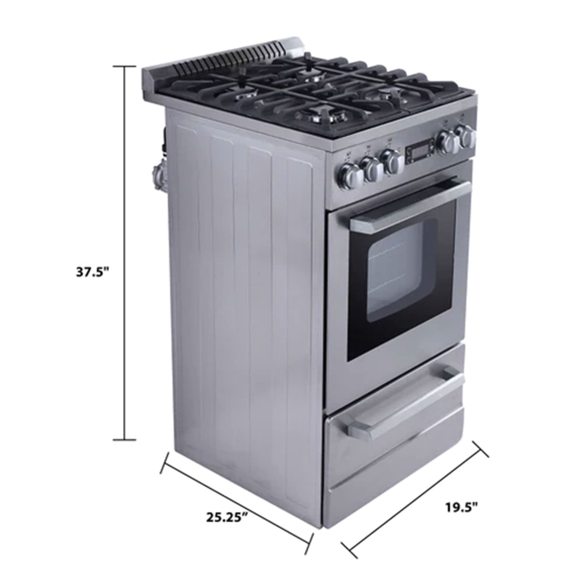 Avanti ELITE Series 20" Gas Range Oven, in Stainless Steel (DGR20P3S)