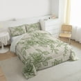 thumbnail image 3 of Homewish Countryside Flower Bedding Comforter Set,Rustic Botanical Floral Twin Comforter Sets,Green Gray Bedding Set For Girls Teens,Ultra Soft Home Decor Reversible,2 Pieces, 3 of 8