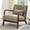 Corduroy-Camel, variant on Aukfa Corduroy Mid Century Modern Accent Chair w/ Wood Frame&Pillow for Living Room, Pink