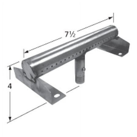 Stainless steel burner for Charbroil brand gas grills
