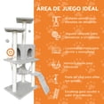 thumbnail image 2 of Casa Mueble Rascador PARA gato Poli Pets Multinivel Torre Poste Hamaca PP-MRGMNGY, 2 of 7