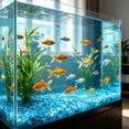 thumbnail image 6 of Glow in the Dark Pebbles Stones 150 Pack for Garden Aquarium Decoration - Luminous Rocks for Walkway Flower Bed Potted Plants DIY Vase Fish Tank Ornament Indoor Outdoor Home Yard Craft Decor, 6 of 6