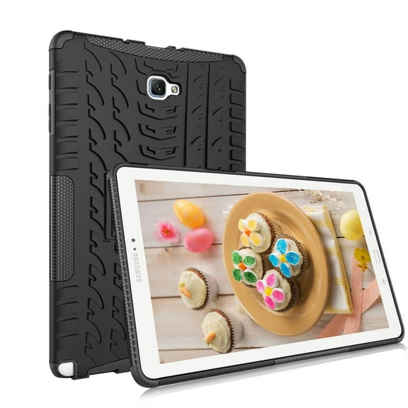 For Galaxy Tab A 10.1 with S Pen P580 Case , Mignova Heavy Duty Hybrid Protective Case with Kickstand Impact Resistant For Samsung Galaxy Tab A 10.1 with S Pen SM-P580 SM-P585 - Black