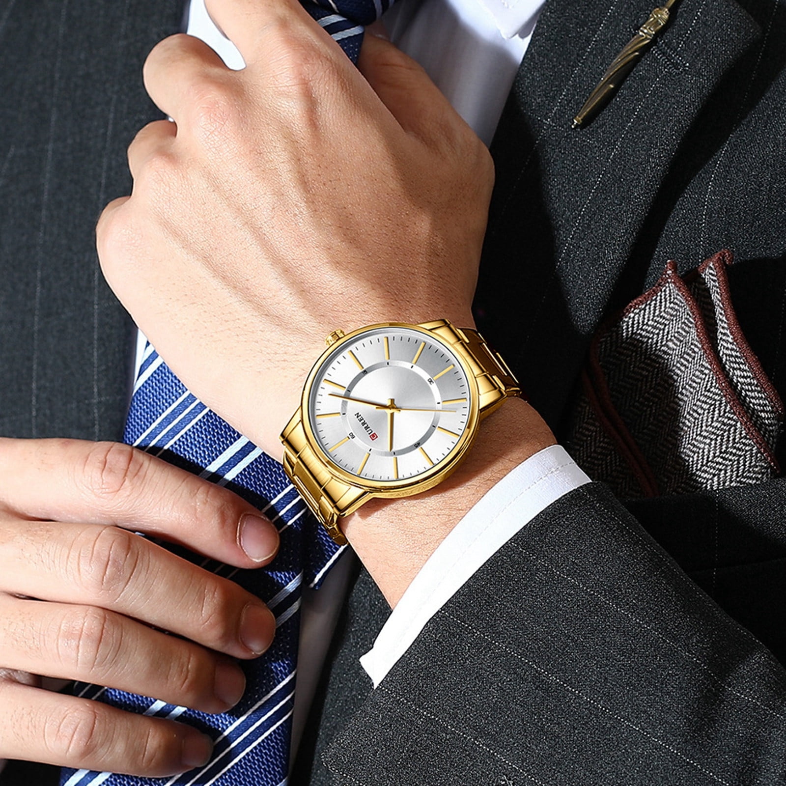 CURREN Men Quartz Watches Sport Military Top Brand Luxury Male Clocks Date  Clock Leather Strap Date Time Relogio Masculino - AliExpress
