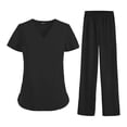 thumbnail image 2 of Conjunto de Cuidador para Mujer Salvador Uniforme de Enfermería Ropa de Trabajo Femenina Camiseta Quirúrgica de Manga Corta Y Pantalones con Cordón XL, 2 of 10