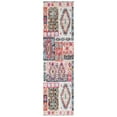 thumbnail image 6 of SAFAVIEH Montage Tendrils Abstract Indoor/Outdoor Area Rug, Aqua/Fuchsia, 9' x 12', 6 of 10