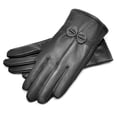 thumbnail image 1 of Sonducket 1 par de guantes de cuero para mujer, manopla cálida de terciopelo para exteriores, calentador de manos portátil para clima frío, guantes y mitones Negro, 1 of 6