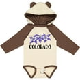 thumbnail image 3 of Inktastic Colorado Columbine Flowers Boys or Girls Long Sleeve Baby Bodysuit, 3 of 5